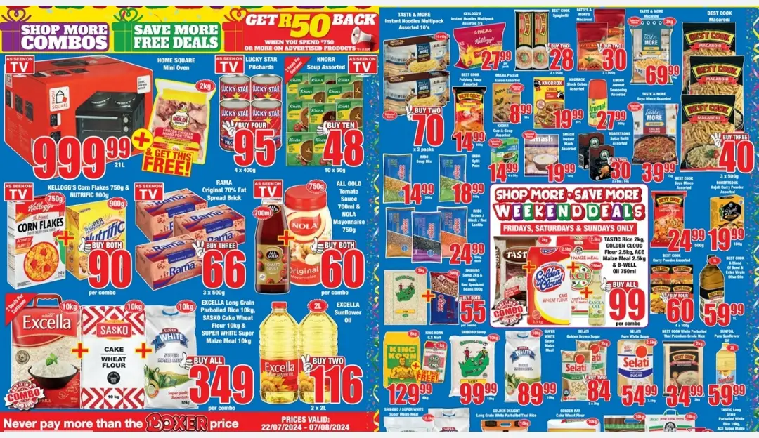 Boxer Free Deals Savings Valid 22 July to 11 August 2024 CATALOGUE HOUSE